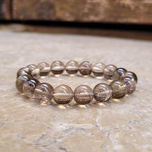 Charger l'image dans la galerie, Bracelet Quartz Fumé Perles 10mm