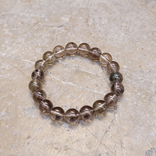 Charger l'image dans la galerie, Bracelet Quartz Fumé Perles 10mm