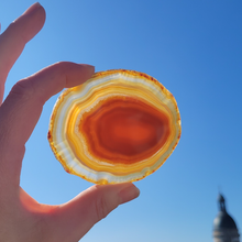 Charger l'image dans la galerie, Petite Tranche d'Agate Cornaline - F