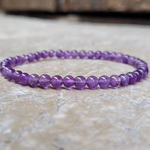 Charger l'image dans la galerie, Bracelet Améthyste Perles 4 mm