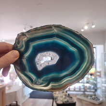Charger l'image dans la galerie, Grande tranche d'Agate bleue