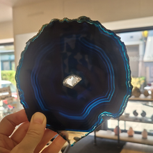 Charger l'image dans la galerie, Grande tranche d'Agate Bleue