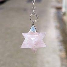 Charger l'image dans la galerie, Pendule Merkaba Quartz Rose