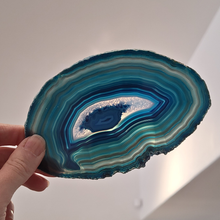 Charger l'image dans la galerie, Tranche agate bleue- Pièce unique J