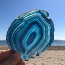 Charger l'image dans la galerie, Tranche Agate Bleue - Pièce unique K