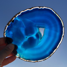 Charger l'image dans la galerie, Grande Tranche Agate Bleue