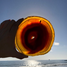 Charger l'image dans la galerie, Grande tranche Agate Cornaline