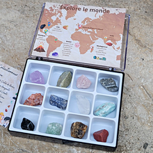 Charger l'image dans la galerie, boite de collection minéraux enfants