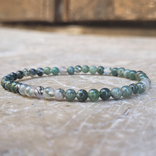 Charger l'image dans la galerie, bracelet en agate mousse