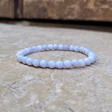 Charger l'image dans la galerie, Bracelet Calcédoine Perles 6 mm