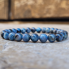 Charger l'image dans la galerie, Bracelet Cyanite Disthène Perles 6 mm