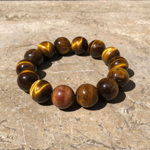 Charger l'image dans la galerie, bracelet grosses perles oeil du tigre