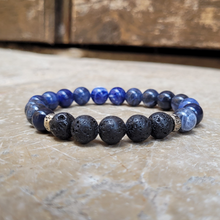 Charger l'image dans la galerie, bracelet grande taille sodalite