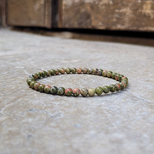 Charger l'image dans la galerie, bracelet unakite 4mm