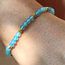 Charger l'image dans la galerie, bracelet agate bleue