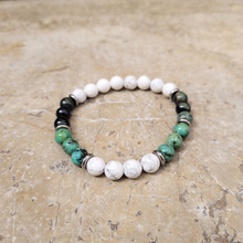 Charger l'image dans la galerie, bracelet grand poignet femme en pierre