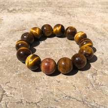 Charger l'image dans la galerie, gros bracelet oeil du tigre véritable