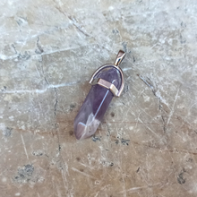 Charger l'image dans la galerie, Pendentif pointe Améthyste enfant