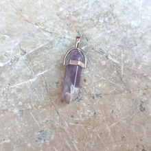 Charger l'image dans la galerie, Pendentif pointe Améthyste enfant