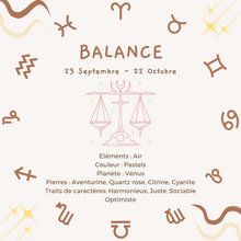 Charger l'image dans la galerie, pierre de naissance balance