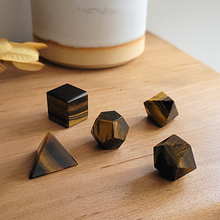 Charger l'image dans la galerie, Les Solides de Platon en Oeil du Tigre