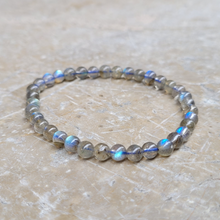 Charger l'image dans la galerie, Bracelet Labradorite Perles 6 mm
