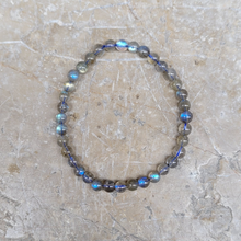 Charger l'image dans la galerie, Bracelet Labradorite Perles 6 mm