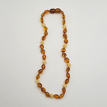 Charger l'image dans la galerie, Collier Ambre Bébé Perles Miel bicouleur