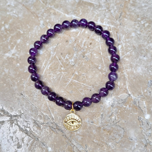 Charger l'image dans la galerie, Bracelet Améthyste Œil d'Horus