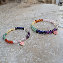 Charger l'image dans la galerie, Bracelets mère et fille 7 Chakras