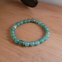 Charger l&#39;image dans la galerie, Bracelet Homme 8 mm Aventurine et Acier
