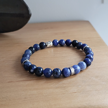 Charger l'image dans la galerie, Bracelet Homme 8mm Sodalite Bouddha