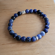 Charger l'image dans la galerie, Bracelet Homme 8mm Sodalite Bouddha
