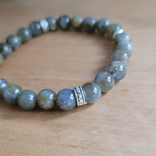 Charger l'image dans la galerie, Bracelet Homme Labradorite 8 mm Extra