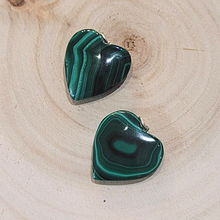 Charger l'image dans la galerie, Pendentif Cœur en Malachite FAMILYSTONES