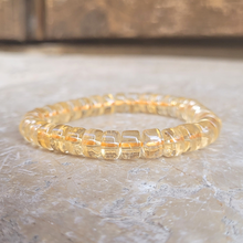 Charger l'image dans la galerie, Bracelet en Citrine Cylindre 8 mm