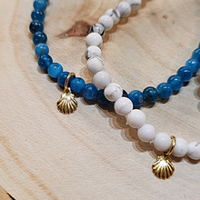 Charger l'image dans la galerie, Bracelet Saint Jacques Howlite 4mm
