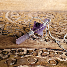 Charger l'image dans la galerie, Pendule Pointe Merkaba Améthyste Familystones