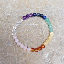 Charger l'image dans la galerie, Bracelet 7 Chakras Perles 6 mm