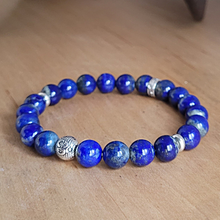 Charger l'image dans la galerie, Bracelet Homme Lapis Lazuli Premium poignet fin