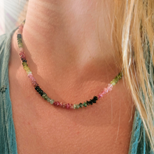 Charger l'image dans la galerie, Collier Ras de Cou Tourmaline Melon d'eau