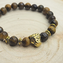 Charger l'image dans la galerie, Bracelet Œil du Tigre Perles 8 mm