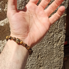 Charger l'image dans la galerie, bracelet oeil de tigre homme