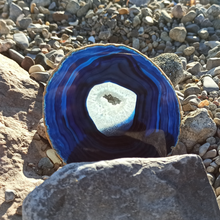 Charger l'image dans la galerie, Tranche Agate Bleue