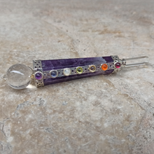 Charger l'image dans la galerie, Baguette Améthyste 7 chakras