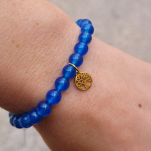 Charger l'image dans la galerie, Bracelet Agate Bleu Arbre de Vie
