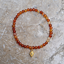Charger l'image dans la galerie, bracelet cornaline losange tibétain