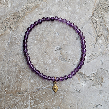 Charger l'image dans la galerie, bracelet améthyste losange tibétain
