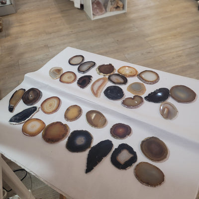 Lot de 30 agates