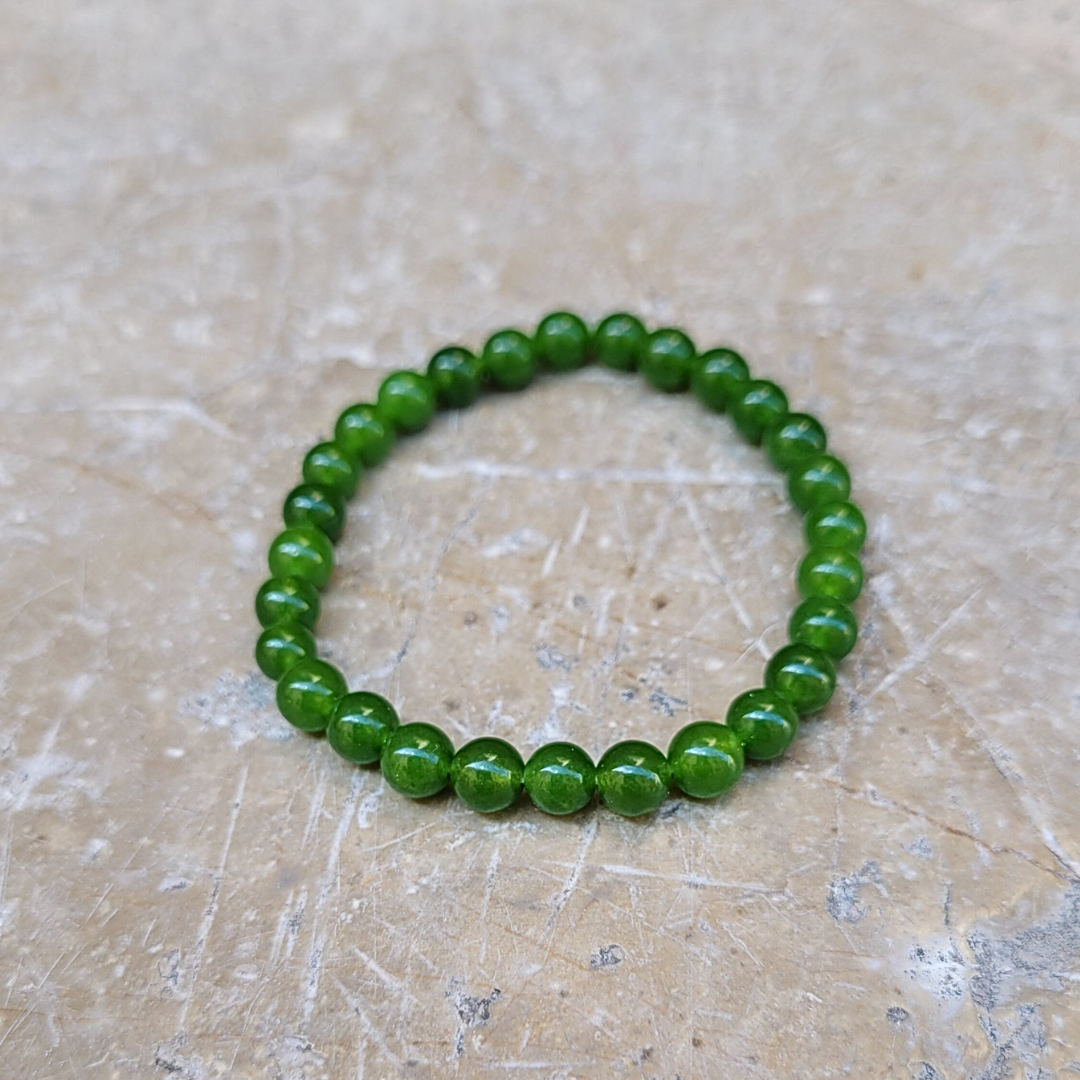 Bracelet En Jade Vert élégant – Bijou Chinois En Pierres Gemmes